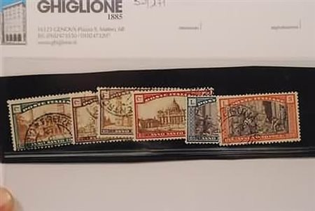 REGNO D'ITALIA - 1925, Anno Santo, 6 valori cpl. (169/74).(USATO)