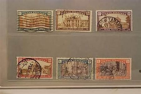 REGNO D'ITALIA - 1925, Anno Santo, 6 valori cpl. (169/74).(USATO)
