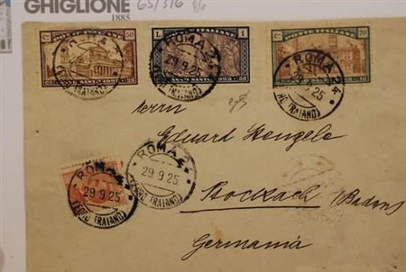 REGNO D'ITALIA - 1925, Anno Santo, 3 valori (169+171+173) + Michetti 30 c....