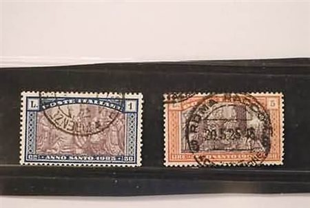 REGNO D'ITALIA - 1924, Anno Santo, 2 alti valori (173/74).(USATO)