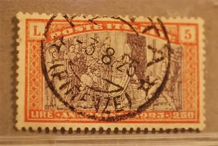 REGNO D'ITALIA - 1924, Anno Santo 5 + 2,50 lire (174).(USATO)