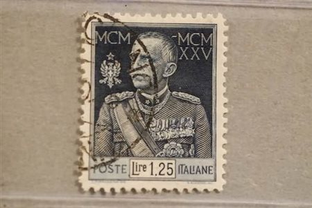 REGNO D'ITALIA - 1925-26, Giubileo del Re 1,25 lire dent. 11 (191).(USATO)