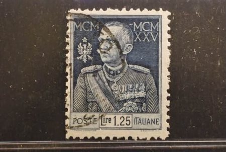 REGNO D'ITALIA - 1925-26, Giubileo del Re 1,25 lire dent. 11 (191).(USATO)