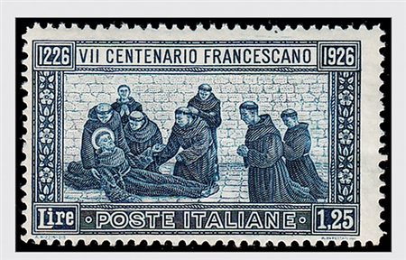 REGNO D'ITALIA - 1926, S. Francesco, lire 1,25 dentellato 13 1/2 (196)....