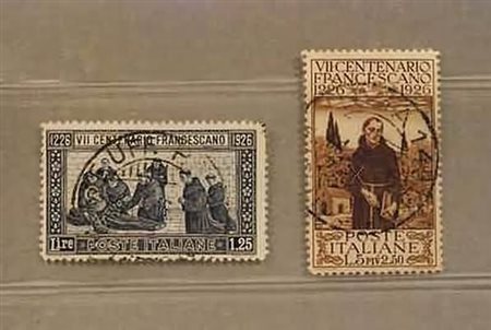 REGNO D'ITALIA - 1926, S. Francesco, 2 valori (196, 197).(USATO)