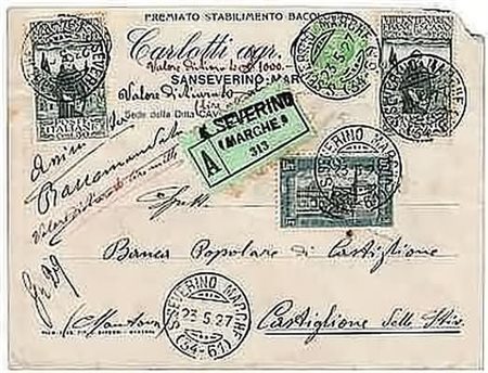 REGNO D'ITALIA - 1927, Milizia I 5+2,50 lire (209) + S. Francesco 30 c. (193)...