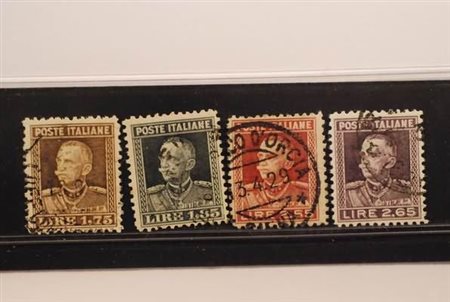 REGNO D'ITALIA - 1927, Effigie di V.E.III 4 valori cpl. (214/17).(USATO)
