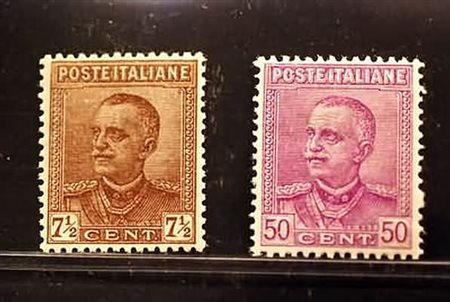 REGNO D'ITALIA - 1928, Parmeggiani, 2 valori cpl. (224/25) centrati.(GOMMA...