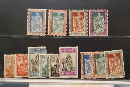 REGNO D'ITALIA - 1928, Emanuele Filiberto, 13 valori cpl. (226/38) di...