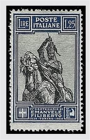 REGNO D'ITALIA - 1928, Em. Filiberto, 1,25 lire con dentellatura lineare 13...