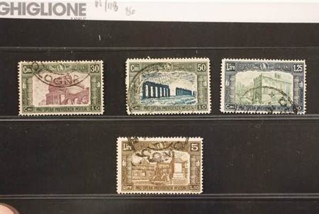 REGNO D'ITALIA - 1930, Milizia III, 4 valori cpl. (272/75) annulli da...