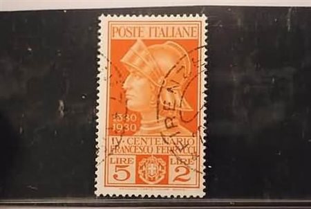 REGNO D'ITALIA - 1930, Ferrucci, 5 + 2 lire (280).(USATO)