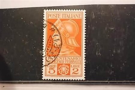 REGNO D'ITALIA - 1930, Ferrucci, 5 + 2 lire (280). Annullo da esaminare.(USATO)