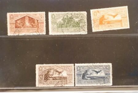 REGNO D'ITALIA - 1930, Virgilio, 5 valori (289, 290, A.22, A.23, A.24)...