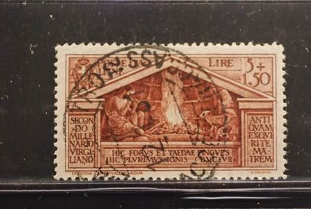 REGNO D'ITALIA - 1930, Virgilio 5+4,50 lire (289). (Cert. R. Diena).(USATO)