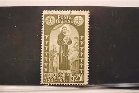 REGNO D'ITALIA - 1931, S.Antonio, 5 + 2,50 lire (298) annullo da...