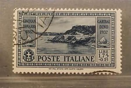 REGNO D'ITALIA - 1932, Garibaldi 1,75 lire + 25 c. (322). (Colla).(USATO)