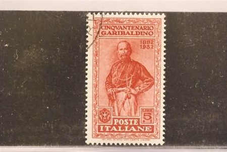 REGNO D'ITALIA - 1932, Garibaldi 5 +1 lira (324), annullo non garantito.(USATO)