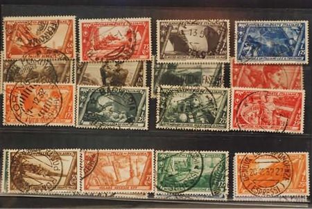 REGNO D'ITALIA - 1932, Decennale 20 valori cpl. (325/40+A.+E.). (Sorani. B.S....