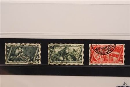 REGNO D'ITALIA - 1932, Decennale, i 3 alti valori (338/40). Il 5 lire con...