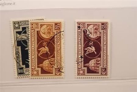 REGNO D'ITALIA - 1933, Anno Santo 3 valori (349+A.54/55) annulli non...