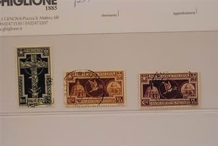 REGNO D'ITALIA - 1933, Anno Santo 3 valori (349+A54/55) annulli non...