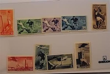 REGNO D'ITALIA - 1934, Calcio, 9 valori cpl. (357/61+A69/72).(GOMMA INTEGRA)