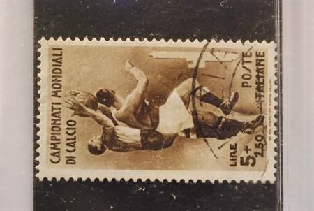 REGNO D'ITALIA - 1934, Calcio 5 +2,50 lire (361), annullo da esaminare.(USATO)