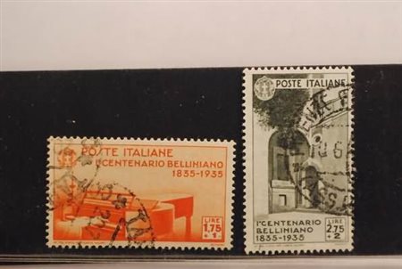 REGNO D'ITALIA - 1935, Bellini, i 2 alti valori (392/93). Annulli da...