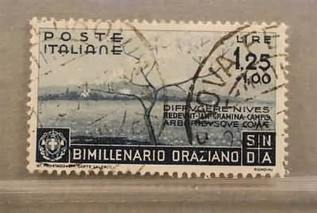 REGNO D'ITALIA - 1936, Orazio 1,25+1 lira (403). (Colla, Donnini).(USATO)