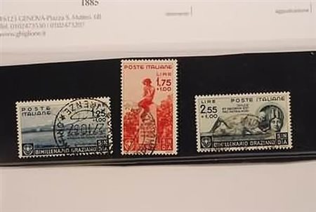 REGNO D'ITALIA - 1936, Orazio, 3 alti valori (403/05). Annulli da...