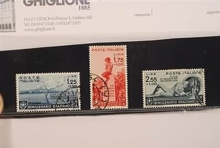 REGNO D'ITALIA - 1936, Orazio, 3 alti valori (403/05). Annulli da...