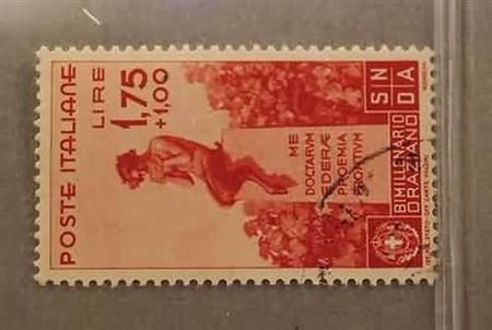 REGNO D'ITALIA - 1936, Orazio 1,75+1 lira (404) annullo non originale.(USATO)