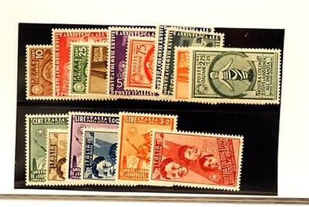 REGNO D'ITALIA - 1937, Colonie estive, 16 valori cpl. (406/15+A.100/105) ben...