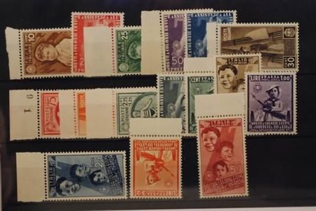 REGNO D'ITALIA - 1937, Colonie estive, 16 valori cpl. (406/15+A.).(GOMMA...