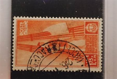 REGNO D'ITALIA - 1937, Colonie estive 1,75 lire + 75 c. (413), annullo da...