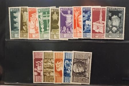 REGNO D'ITALIA - 1937, Augusto, 15 valori cpl. (416/25+A.106/10) ben...