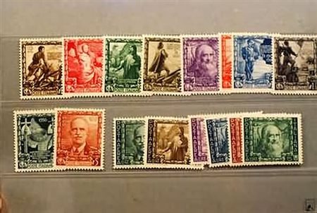 REGNO D'ITALIA - 1938, Impero, 16 valori cpl. (439/48+A.111/16)...