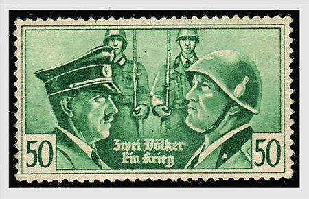REGNO D'ITALIA - 1941, Imitazioni di guerra, 50 c. verde (IG455) gomma...