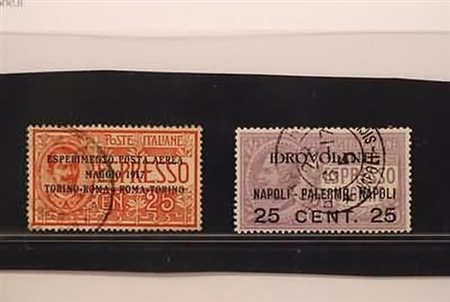 REGNO D'ITALIA - 1917, Posta aerea, 2 valori (1, 2).(USATO)