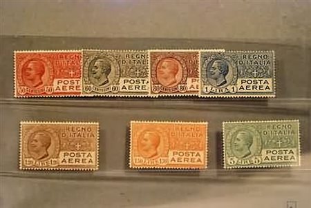 REGNO D'ITALIA - 1926-28, Posta aerea, 7 valori cpl. (2A/7) centrati.(GOMMA...