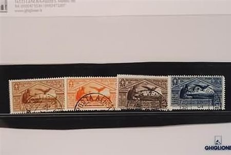 REGNO D'ITALIA - 1930, Posta aerea, Virgilio 4 valori cpl. (21/24). Annulli...