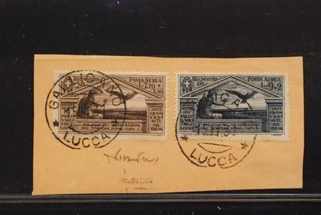 REGNO D'ITALIA - 1930, Posta aerea, Virgilio, i 2 alti valori (23, 24) su...