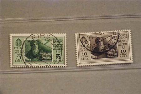 REGNO D'ITALIA - 1932, Posta aerea, Dante Alighieri 2 alti valori (29,31)....