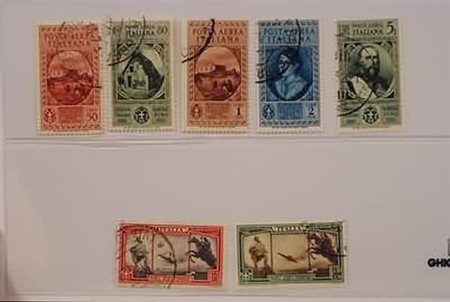 REGNO D'ITALIA - 1932, Posta aerea, Garibaldi 7 valori cpl. (32/38). Annulli...