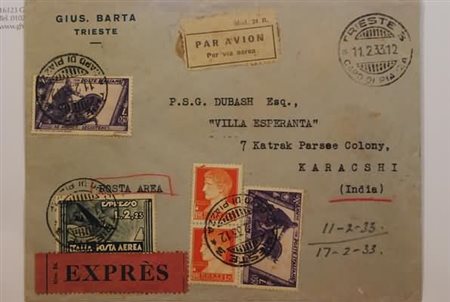 REGNO D'ITALIA - 1933, Posta aerea, aeroespresso da 2,25 lire (44) + 1,75...