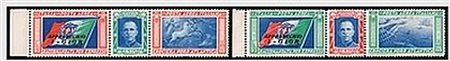REGNO D'ITALIA - 1933, Posta aerea, Trittici I-GIOR (51G/52G) bordo di...