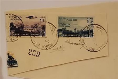 REGNO D'ITALIA - 1936, Posta aerea, Orazio 5 valori cpl. (95/99) su ampio...