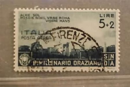 REGNO D'ITALIA - 1936, Posta aerea, Orazio 5+2 lire (99). Annullo da...