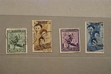 REGNO D'ITALIA - 1937, Posta aerea, 4 valori (100/103). Alto valore firmato...